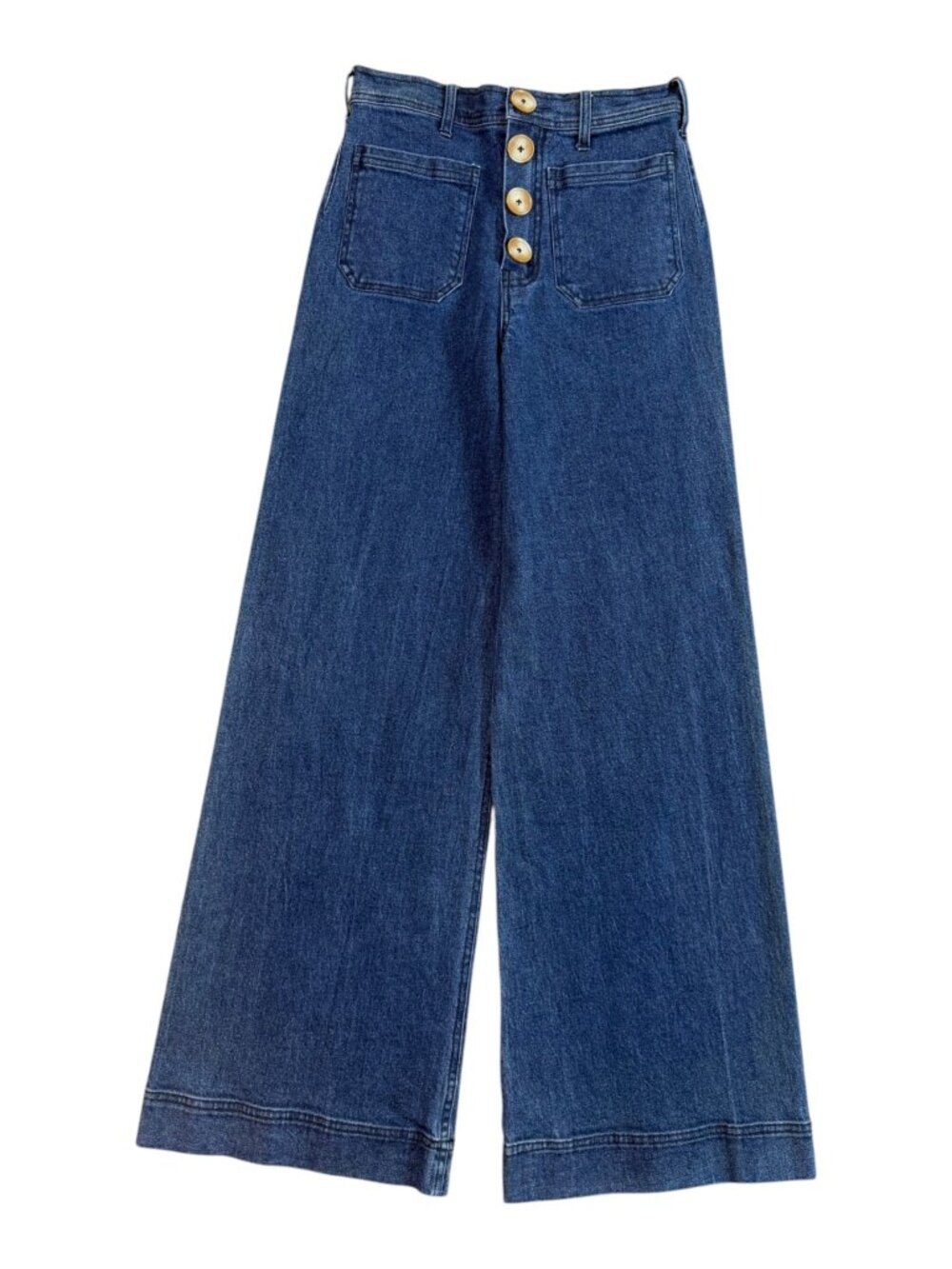 FLANNEL Smith High Rise Flare Jean in Blue Denim Size 1/S